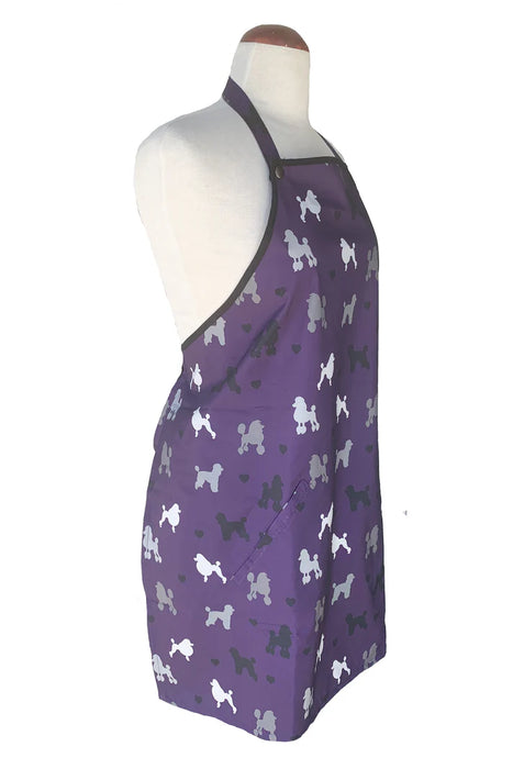 Purple Poodle Waterproof Apron