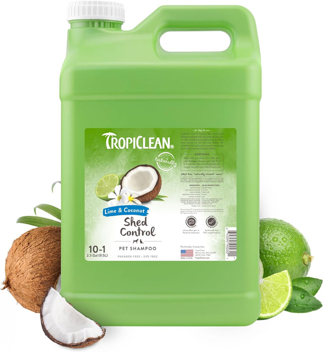 Lime & Coconut Shed Control Shampoo for Pets, 2.5 Gal