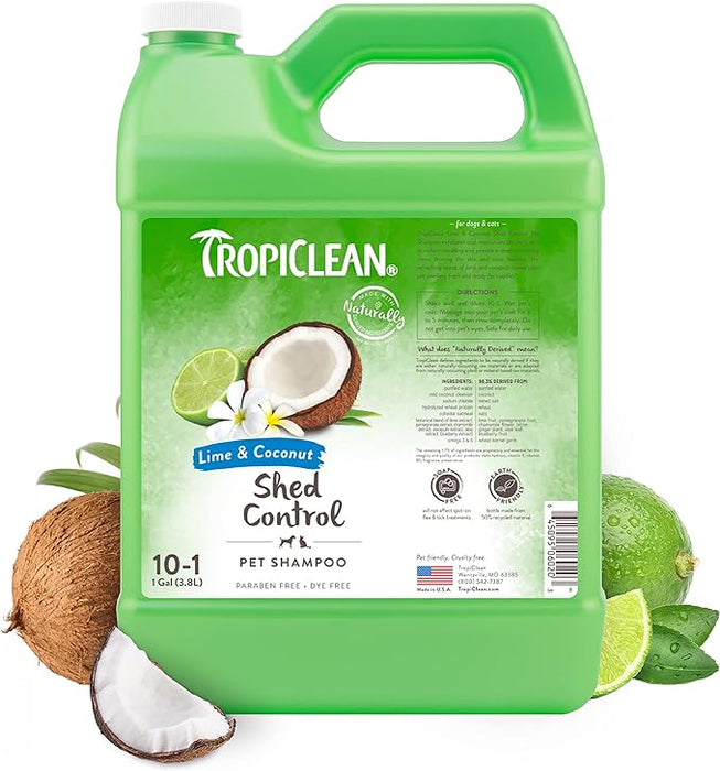 Lime & Coconut Shed Control Shampoo for Pets, 1 Gal