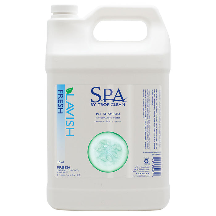 SPA by TropiClean Lavish Fresh Shampoo for Pets, 1 Gal