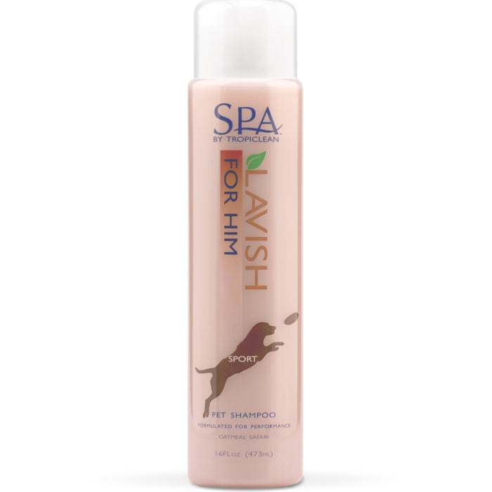 Champú para mascotas SPA by TropiClean Lavish For Him, 16 oz