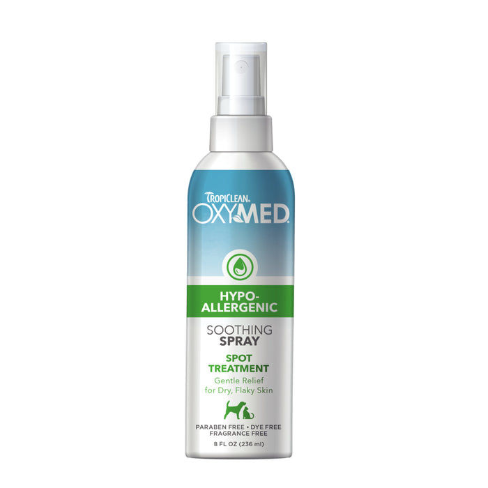 TropiClean OxyMed Hypo Allergenic Soothing Spray, 8oz